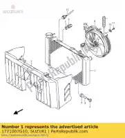 1771007G10, Suzuki, conjunto do radiador, w suzuki lt z 400 2003 2004 2005 2006 2007 2008, Novo