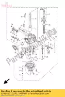 3D9E41010200, Yamaha, carburateur assy 1 yamaha ybr 125 2005 2006, Nieuw