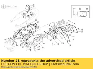 Piaggio Group GU01439330 tylna os?ona przeciwbryzgowa - Dół