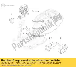 connector steunbeugel van Piaggio Group, met onderdeel nummer 1D001275, bestel je hier online: