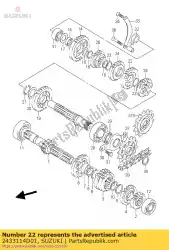 Qui puoi ordinare marcia, 3a guida da Suzuki , con numero parte 2433114D01: