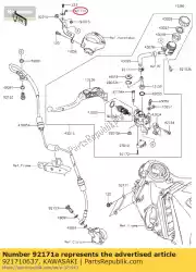 Tutaj możesz zamówić zacisk, korek zbiornika zx1400a6f od Kawasaki , z numerem części 921710637: