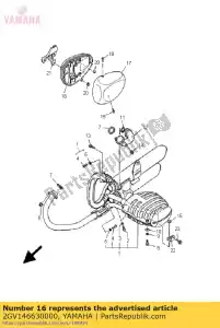 yamaha 2GV146630000 placa, filtro de ar - Lado inferior