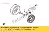 31120MCJ751, Honda, stator comp. honda cbr fireblade rr cbr900rr 900 , New