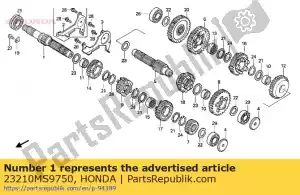 Honda 23210MS9750 mainshaft comp. - Onderkant