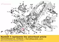 50192MGSD10, Honda, col a, l. support de moteur honda  nc 700 750 2012 2013 2017 2018 2019 2020, Nouveau