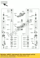 440370100, Kawasaki, suporte-garfo sob ex650d9f kawasaki er-6f er-6n 650 2009 2010 2011, Novo