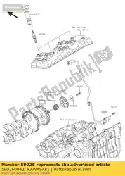 Aquí puede pedir pulsación de bobina de Kawasaki , con el número de pieza 590260042: