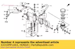 Here you can order the hose comp., rr. Brake from Honda, with part number 43310MFL003: