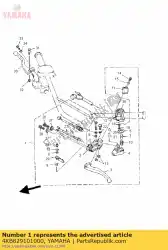 Here you can order the lever holder assy (left) from Yamaha, with part number 4KB829101000: