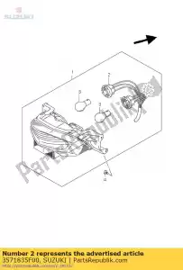 Suzuki 3571835F00 tomada e cabo - Lado inferior