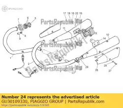 Here you can order the gasket from Piaggio Group, with part number GU30109330: