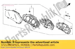 Qui puoi ordinare piastra assy., riflettente da Honda , con numero parte 37213MEW921: