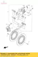 13S2580T1000, Yamaha, étrier (gauche) yamaha yzf r 600 2006 2007 2008 2009 2010 2011 2012 2013 2015 2016, Nouveau