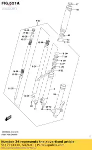 Suzuki 5117714330 printemps, rebond - La partie au fond