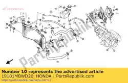 Here you can order the tank, radiator reserve from Honda, with part number 19101MBWD20: