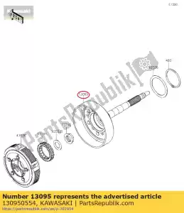 kawasaki 130950554 01 housing-comp-clutch - Bottom side