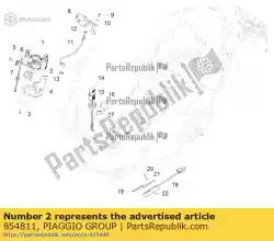 Ici, vous pouvez commander le entretoise en caoutchouc auprès de Piaggio Group , avec le numéro de pièce 854811: