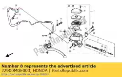 Aqui você pode pedir o comp. Tubo, embreagem em Honda , com o número da peça 22900MGE003: