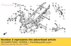Qui puoi ordinare frame, rr. Da Honda , con numero parte 50160MCT000: