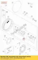 Here you can order the rear wheel rep. Kit 50 sx 15 from KTM, with part number 45210015100: