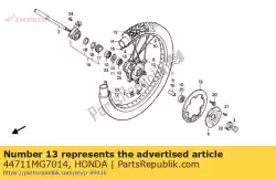 Aqui você pode pedir o pneu, fr. (dunlop) em Honda , com o número da peça 44711MG7014: