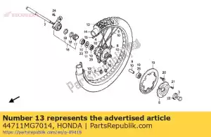 Honda 44711MG7014 pneu, fr. (dunlop) - Lado inferior