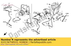 Aqui você pode pedir o nenhuma descrição disponível no momento em Honda , com o número da peça 43313KTW910: