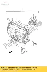 Here you can order the head lamp assy from Suzuki, with part number 3510048B51999: