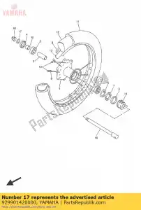 yamaha 929901420000 washer, plain - Bottom side