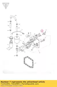 triumph T1241093 régulateur, pression de carburant - La partie au fond