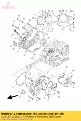 Here you can order the cover, crankcase 1 from Yamaha, with part number 4D3154110000: