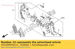 Honda 45190MFAD11 staffa sub assy., l. fr. - Il fondo