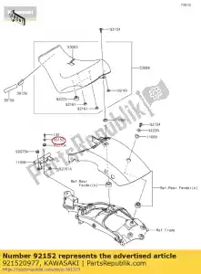 kawasaki 921520977 kraag, 6.8x10x11.6 er650ecf - Onderkant