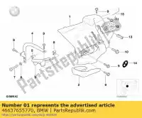 46637655770, BMW, Parte lateral izquierda con revestimiento de imprimación bmw  1100 1150 1995 1996 1997 1998 1999 2000 2001 2002 2003 2004 2005 2006, Nuevo