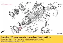 Qui puoi ordinare fascia, filtro dell'aria collegato da Honda , con numero parte 9501852201: