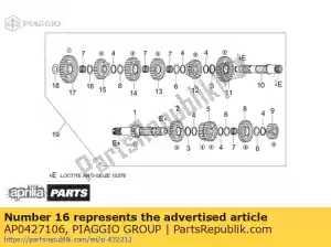 Piaggio Group AP0427106 rondelle 25,3x33,5 - La partie au fond