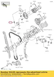 Here you can order the spring from Kawasaki, with part number 921450516: