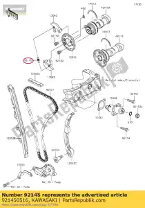 Kawasaki 921450516 spring - Bottom side