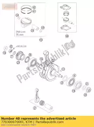 Qui puoi ordinare pistone i cpl. 05 da KTM , con numero parte 77030007000I: