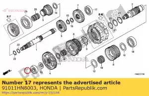 Honda 91011HN8003 rodamiento, bola radial espec. - Lado inferior