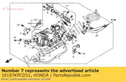 Here you can order the no description available at the moment from Honda, with part number 16197KPCD51: