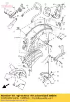 3DM2840F0000, Yamaha, Conjunto de respaldo yamaha xv s virago kw 250 535 25, Nuevo