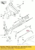 540120181, Kawasaki, cable-throttle,closing vn900c7 kawasaki  vn vulcan 900 2007 2008 2009 2010 2011 2012 2013 2014 2015 2016 2017 2018 2019 2020 2021, New