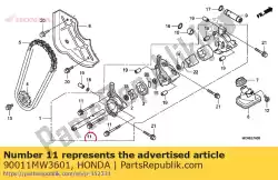 Here you can order the bolt, flange, 6x60 from Honda, with part number 90011MW3601: