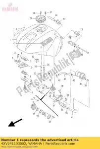 Yamaha 4XV241103002 fuel tank comp. - Bottom side