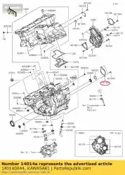 Aquí puede pedir posición de placa zx1000jbf de Kawasaki , con el número de pieza 140140044: