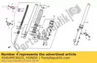 45464MCB610, Honda, clamper a, brake hose honda xl 650 2000 2001 2002 2003 2004 2005 2006, New