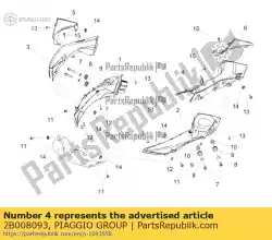 Qui puoi ordinare condotto superiore sx da Piaggio Group , con numero parte 2B008093: