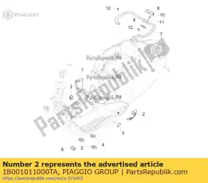 Piaggio Group 1B001011000TA spoiler pok?adowy l. - Dół